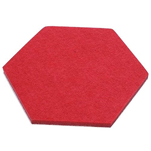 Ubersweet® Imported 1X(6 Colors Direct Hexagon Felt Bulletin Pin Board Cork Board Tiles Self Ad T4A6