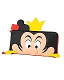 funko pop queen of hearts 179 Cartera con cremallera alrededor con ranuras para tarjetas y cremallera para cambio