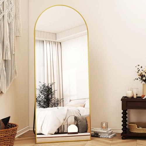 XRAMFY Arched Full Length Mirror – Modern Minimalist Gold Decor - Image 6