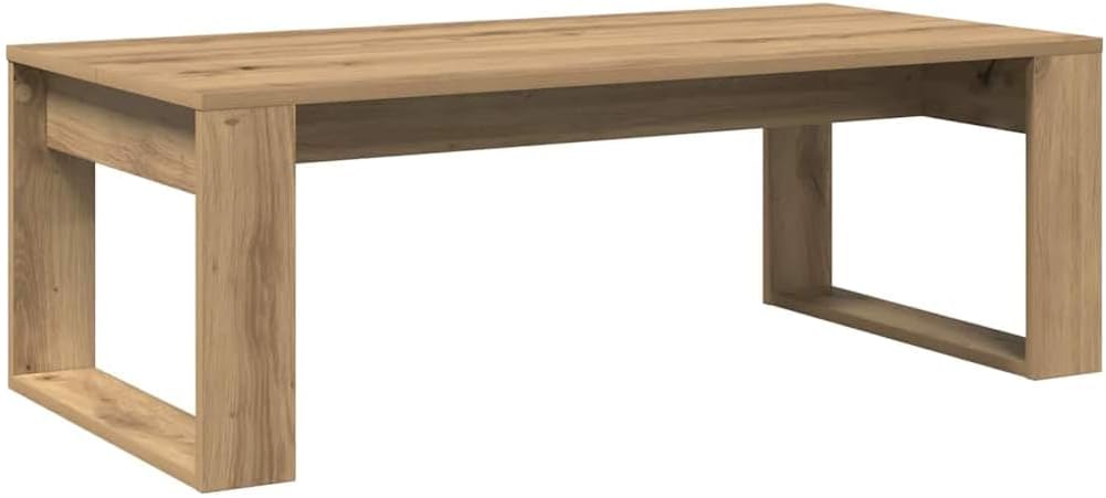 vidaXL Mesa de Centro Madera de ingeniería Roble Artisan 102x50x35 cm