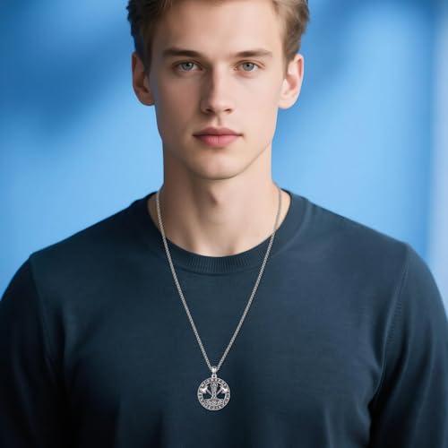 Collier marteau de Thor en argent sterling 925 ciselé avec soin - 3