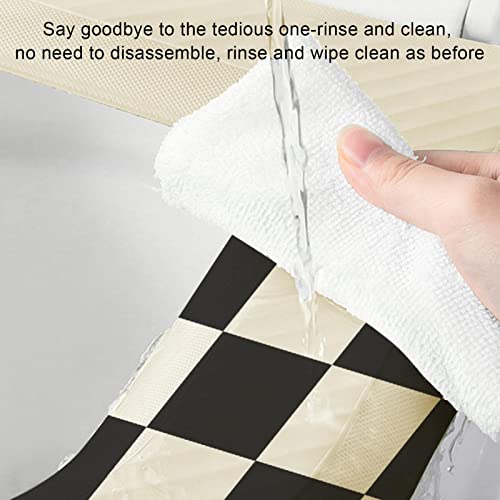 Hearthxy Wasserdichtes Toilettensitzkissen,Waschbarer WC-Sitzbezug - Waschbarer, wasserdichter Eva-Badsitzbezug mit Griff für EIN gemütliches Gefühl und Verdickung – Bild 5