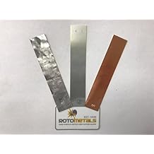 RotoMetals Scientific Electrode Strip Sample Pack, Lead,Zinc Copper 1 inch x 5 inch-Made in USA
