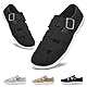 Wizshoe Barfuß Sandalen Herren Damen Outdoor Sandalen Geschlossen Trekkingsandalen Atmungsaktiv Sportsandalen Rutschfest Wandersandalen Sommerschuhe Bequem Hausschuhe Barfußschuhe Schwarz 42EU