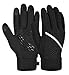 heekpek Guantes de Deportes Hombre Guantes de Invierno al Aire Libre Guantes Calientes Reflectante Moto Ciclismo para Pantalla Táctil Guantes Palma Antideslizante (L)