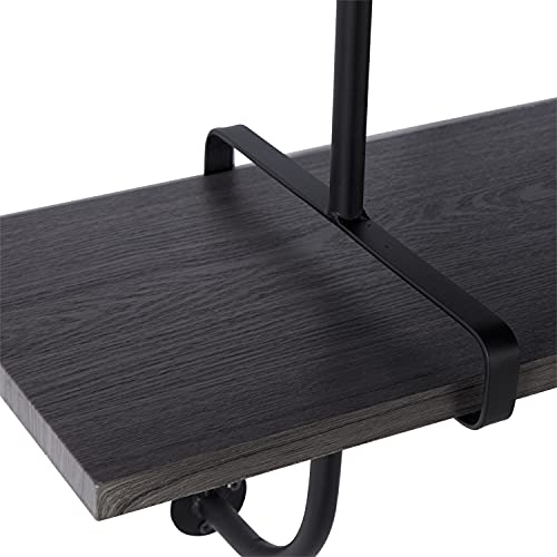 Deco 79 Wood Wall Shelf 3 Shelf , 38" x 10" x 39", Gray by Deco 79 - Image 5
