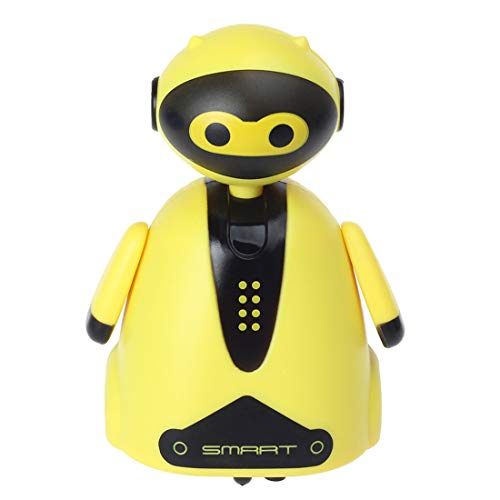 MaNMaNing - Robot a induzione di luce, linea con disegno di penna magica, modello di robot induttivo, per bambini, regalo di giocattolo (giallo)