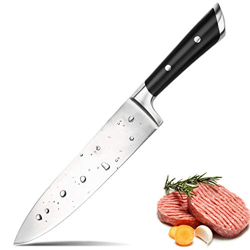 Vestaware Chef Knife 8-inch Kitchen knife,High Carbon/Super Sharp Knives for Home Kitchen and Restaurant (2 rivets Ergonomic Handle) Vestaware Chef Knife 8-inch Kitchen knife,High Carbon/Super Sharp Knives for Home Kitchen and Restaurant (2 rivets Ergonomic Handle)