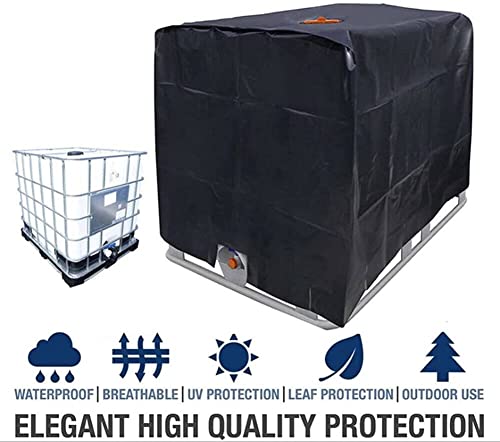 Bâche pour cuve 600L IBC 210D noire de protection extérieure - 2