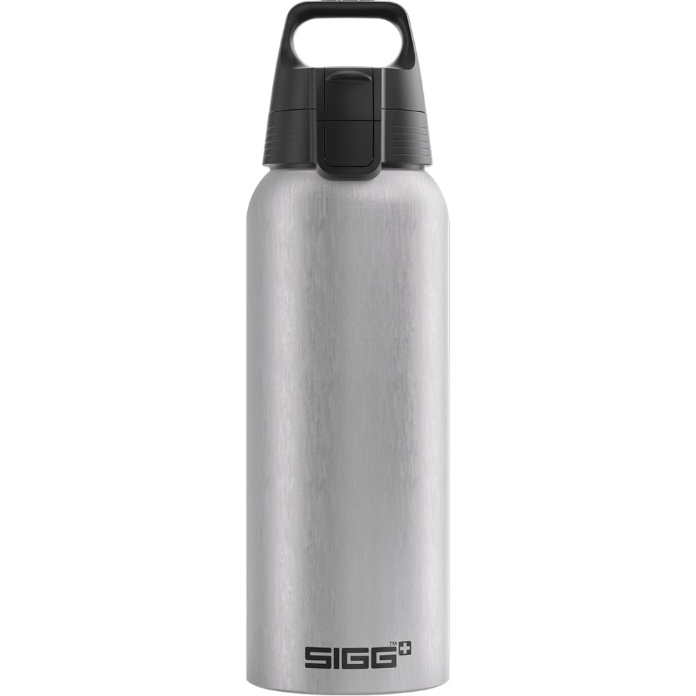 SIGG - Aluminum Water Bottle - WMB One Alu - ClimatePartner Certified - Suitable for Carbonated Beverages - Leakproof & Lightweight - BPA Free - Grey - 1.0 L — image 1