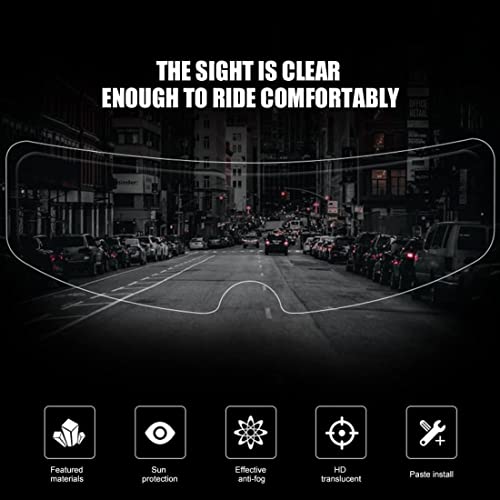 Ming Zhen Universal Photochromic Helmet Shield Anti Fog Film,Rain-Proof And Anti-Fog 2In1 Clear Visor Helmet Lens Sticker,Motorcycle Visor Anti Fog Film #TOP2