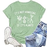 NEWKA Garden Shirt for Women Gardening Tshirt Gardener Tee Top Plant Lover Short Sleeve