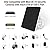 Solar Panel for Security Camera,5W USB Solar Panel for DC 5V Security Camera with Micro USB or USB-C Port,IP65 Waterproof Solar Charger for Camera with 360°Adjustable Mounting(1 Pack)