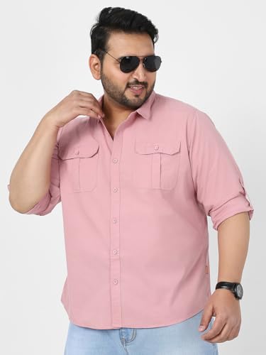 Image of Urbano Plus Men's Cotton Full Sleeve Regular Fit Casual Solid Shirt