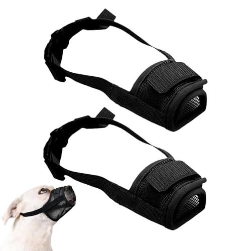 Pevlkawr 2 Stücke Maulkorb Für Hunde Maulkorb Für Große Hunde Verstellbare Schlaufe Verhindert Beisen Für Mittleren Und Großen Prevent Kauen/fressen,XL