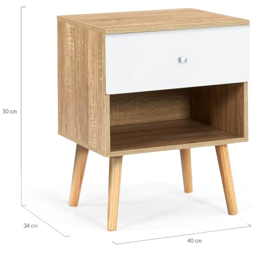 MARKET Lot de 2 Tables de Chevet Scandinave - vue 5