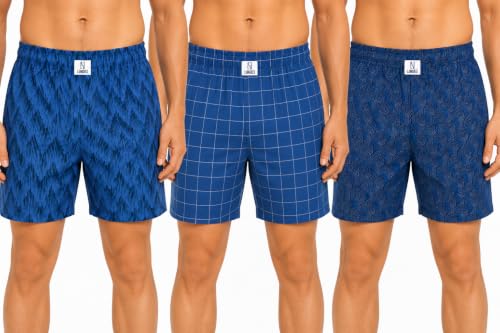 Image of Longies Men's Cotton Printed Regular Boxer Shorts