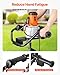 VEVOR Electric Post Hole Digger, 5.71 in Auger Bit with 1500W Powerful Motor, 140 RPM Alloy Steel Earth Auger Drill Bit with 10.24 in Extension Rod, for Post Hole Digging, Drilling & Tree Planting