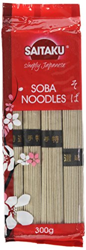 SAITAKU Nouilles Soba | Cuisine Japonaise | Nouilles brunes | Nouilles de farine de blé et de sarrasin | 300g - Lot de 4 Cover