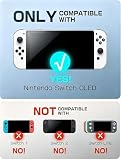 Mumba Obudowa do Nintendo Switch OLED 2021, seria Blade, poliuretan termoplastyczny, ochrona, akcesoria kompatybilne z Nintendo Switch OLED i Joy-Con, Czarna