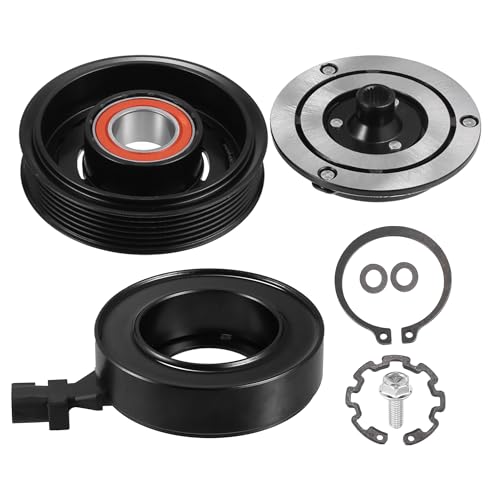 QUARKZMAN 1 Ensemble Kit D'Embrayage De Compresseur De Climatisation Avec Poulie Et Bobine Pour Jeep Liberty 6 Cylindres