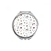 Music Notes With Stars Hearts Hand Compact Mirror Round Portable Pocket Glass