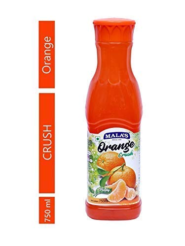 Image of Mala's Fruit Crush, Orange, 750 Millilitre, Liquid
