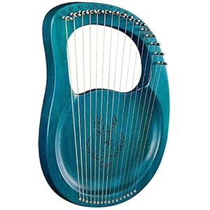 AACXRCR Harp harp 16-string harp mahogany harp, draagbare en stabiele geluidskwaliteit harp, geschikt for beginners for…