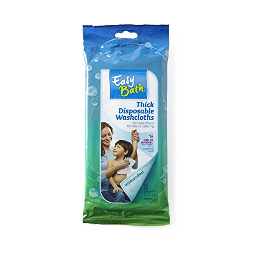 EasyBath No-Rinse Shampooing, Unscented, 24 Count