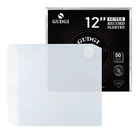 GUDGI Mangas externas de disco de vinil, 30,5 cm transparentes de 2 mm de espessura, mangas externas de LP protetoras sem rugas para proteger sua coleção de LPs