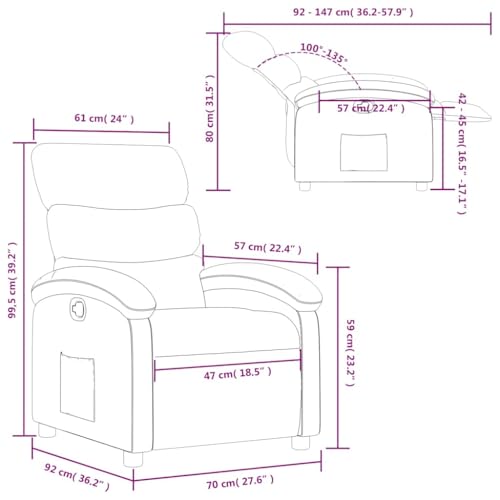 Sillón reclinable plegable Verde oscuro miniatura 3