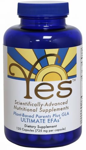 YES Plant-Based Omega 3-6-9 – Burpless Fish Oil Alternative with Flax, Evening Primrose (GLA),...