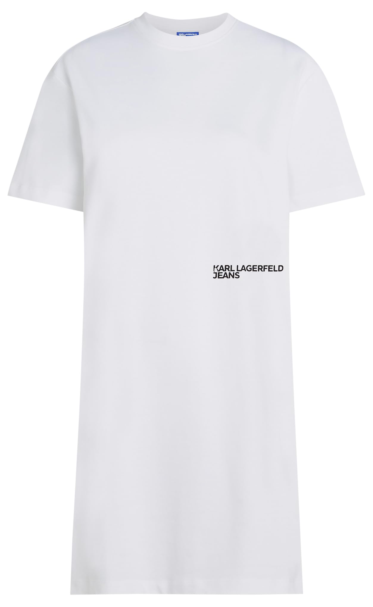 Karl Lagerfeld Jeans, Damska, Sukienka Karlism Tee, Regular Fit, Biały, M