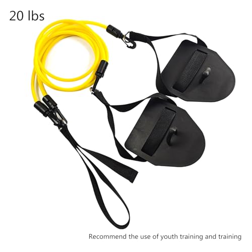 Entrenador de fuerza para brazos en natación con manijas miniatura 7