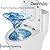 DeerValley 52807R 10" rough-in Compact One Piece Toilet Elongated, Modern Toilet with Soft Close Seat Ceramic Glossy for Small Bathroom Space