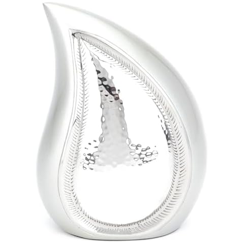URNS UK Torquay Teardrop Pewter Cremation Urn Cover