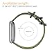 FINTIE Bands Compatible with Fitbit Versa 2/1 / Lite Edition, Soft Nylon Replacement Strap Wristband Accessories (Olive)