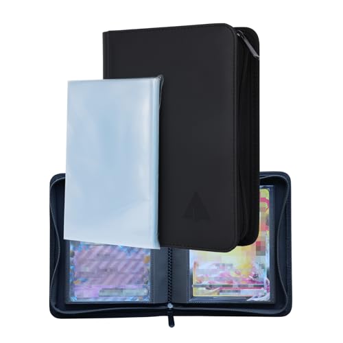 Rayvol Jumbo Card Binder Size L Holds 80 Oversized Cards 5.4x7.4 Inch