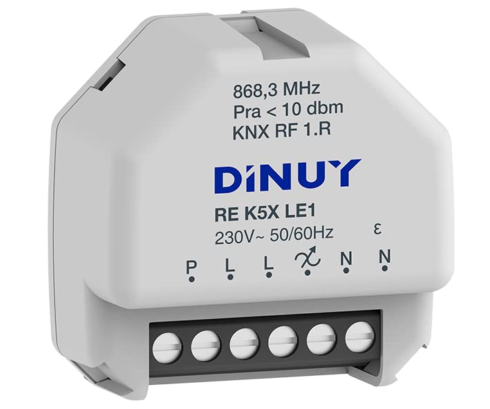 Actionneur de régulation KNX-RF RLC LED 1 canal Dinuy RE K5X LE1