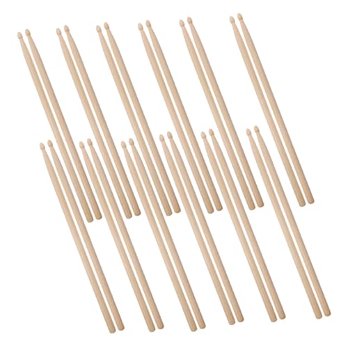 VANZACK 12 Pares de Baquetas 5a de Madera de Arce con Punta de Madera, Palillos de Percusión Livianos para Jazz Rock, Accesorios de Instrumentos Musicales para Principiantes miniatura 1