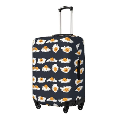 Spandex Travel Luggage Cover Printed Funny Chicken Eggs Double-Sided Suitcase Protector Bag,Dust-Proof Cratch-Resistant Durable Suitcase Sleeve For Kid Adult,Large2