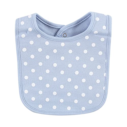 Image of Hudson Baby Unisex Baby Cotton Bibs, Whaley Cute Girl, One Size