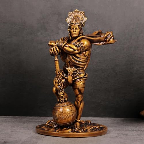 Estatua Lord Hanuman 7.5 Pulgadas de Mármol y Resina
