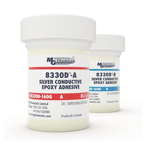 MG Chemicals Silver Epoxy Adhesive, Extreme Conductivity, 4 hr. working time, 173 g, 2-Part Epoxy Kit