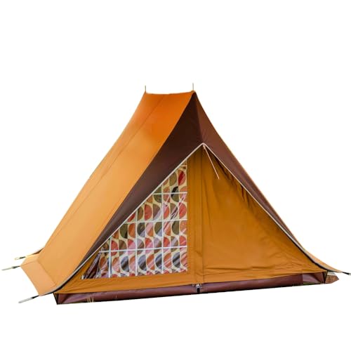 Wild Luxury Vintage TC Cotton Camping Tent, 2 Person Flying...