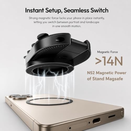 Silliquam 360° Rotating Phone Holder with N52 Magnet - Image 5