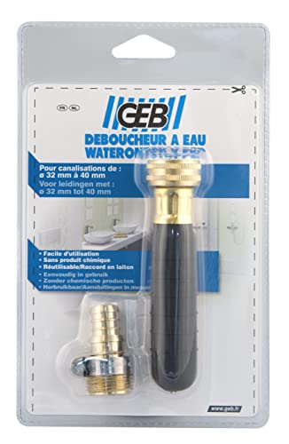 GEB Déboucheur à eau pour canalisation bouchée diamètre 32/40 mm Cover
