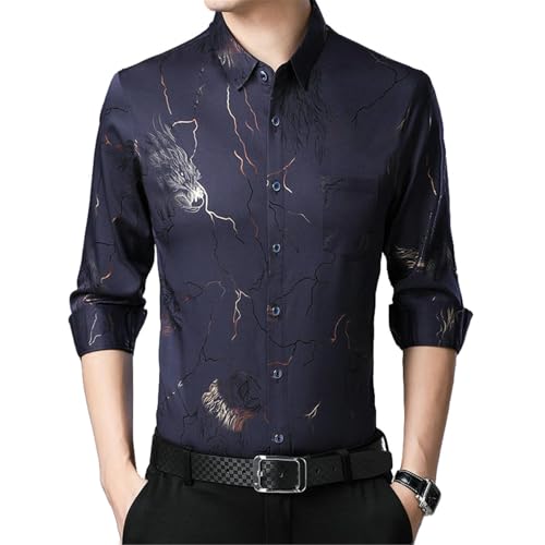 Chemise facile d'entretien homme à manches longues | Tissu léger infroissable