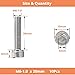 Hmevsafinect 10 Pcs M6 x 20mm Thread Pitch 1 mm Stainless Steel 304 Hex Socket Head Cap Screws Bolts Kit (10 Pack M6 x 20mm)