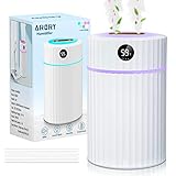 ARORY Humidificador, 1.8L 36H Humidificador Ultrasónico Bebes con Termohigrómetro y LED de 7 Colores, Apagado Automático Humidificador de Aromas ​Silencioso para Yoga, Oficina, Dormitorio (Medium)